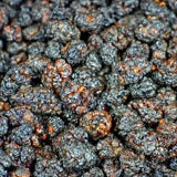 Bio-Maulbeeren dunkel – Erhältlich bei Kornkiste, der nachhaltigen Unverpackt-Online-Foodcoop. Bio, plastikfrei und ökologisch verpackt im praktischen Mehrweg-Großgebinde. Lose und ressourcenschonend für gemeinschaftliches, bewusstes Einkaufen. Jetzt online bestellen!
