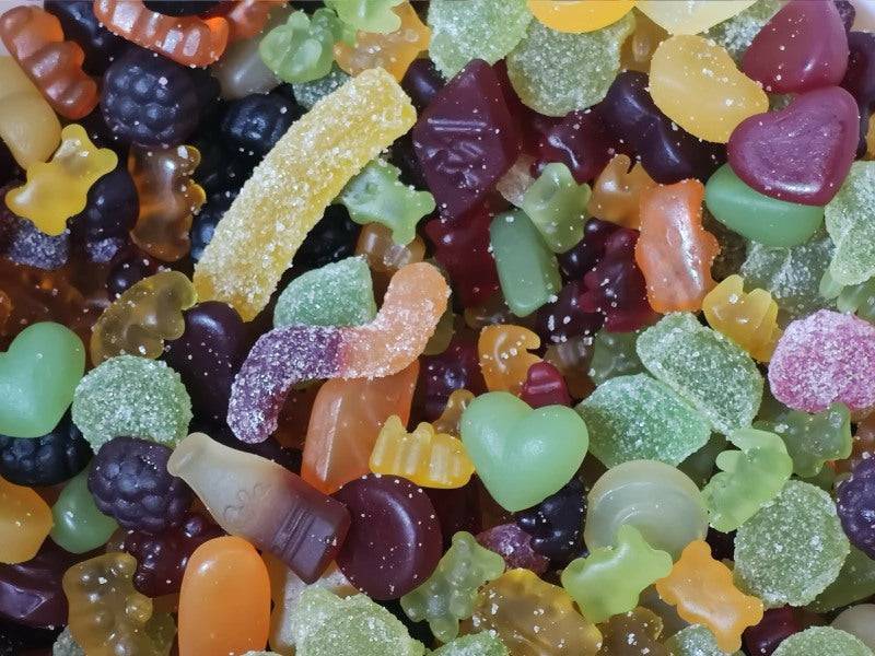 Bio-Fruchtgummi-Mix – Erhältlich bei Kornkiste, der nachhaltigen Unverpackt-Online-Foodcoop. Bio, plastikfrei und ökologisch verpackt im praktischen Mehrweg-Großgebinde. Lose und ressourcenschonend für gemeinschaftliches, bewusstes Einkaufen. Jetzt online bestellen!