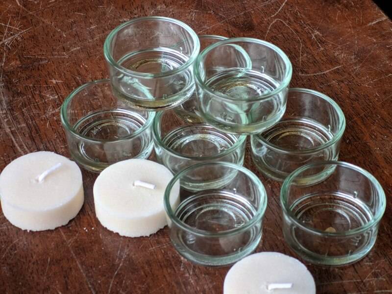Teelicht-Hüllen aus Glas
