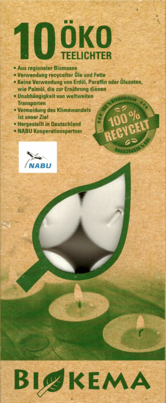 Recycling-Teelichter ♲ – Erhältlich bei Kornkiste, der nachhaltigen Unverpackt-Online-Foodcoop. Bio, plastikfrei und ökologisch verpackt im praktischen Mehrweg-Großgebinde. Lose und ressourcenschonend für gemeinschaftliches, bewusstes Einkaufen. Jetzt online bestellen!