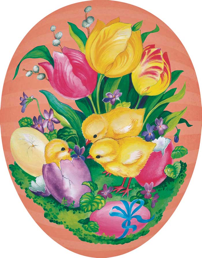 Osterei Füllei Frühling3 12cm
