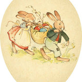 Papier Osterei Füllei Vintage-Style "Osterkorb" 9cm