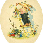 Osterei Füllei Vintage-Style "Ostermalerei" 9cm