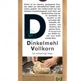 Verpackung Bio-Dinkel Mehl Vollkorn