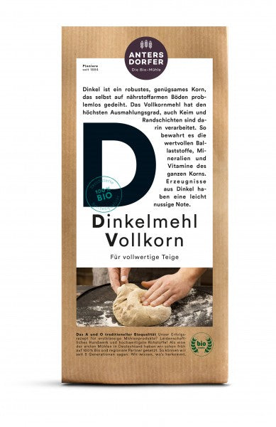 Verpackung Bio-Dinkel Mehl Vollkorn