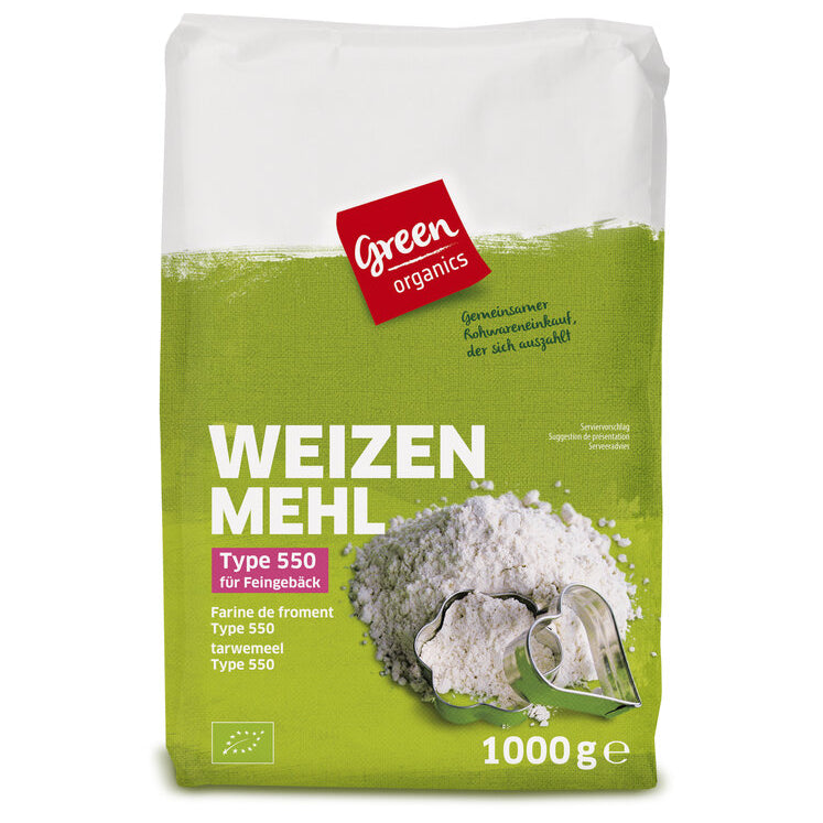Verpackung: Bio-Weizen Mehl 550