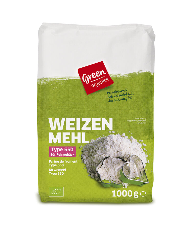 Verpackung: Bio-Weizen Mehl 550